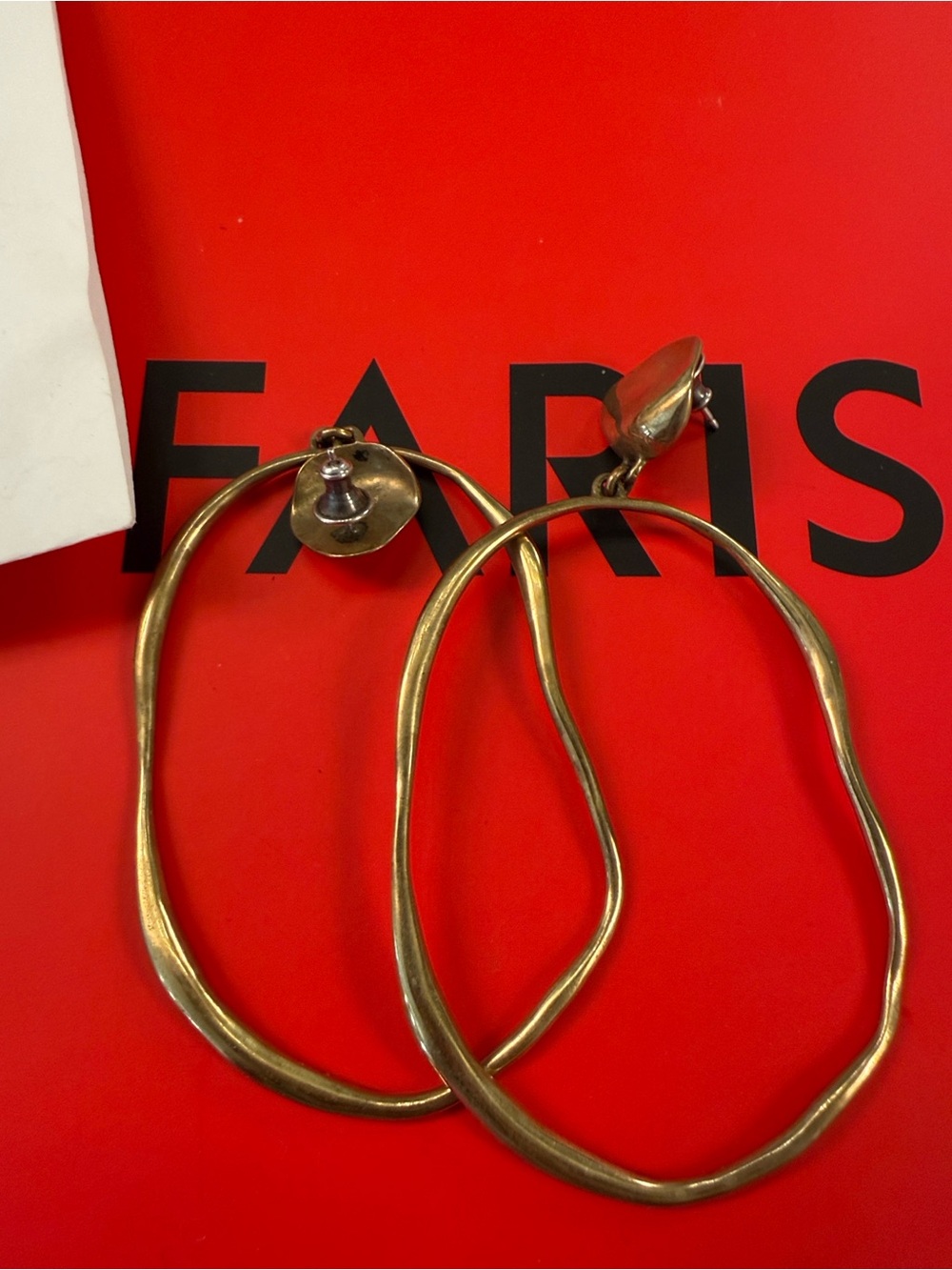 Faris Vintage-Inspired bronze gold Hoop Drop Earrings - Women Jewelry